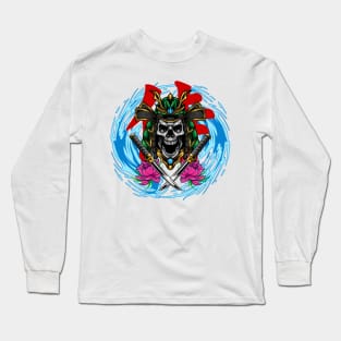 Samurai Skull-1 Long Sleeve T-Shirt